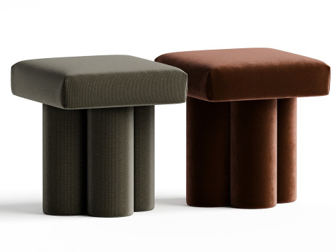 Clover Stool by Sarah Sherman Samuel 3D Модель