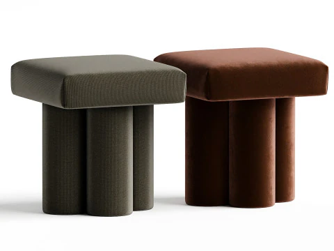 Sgabello Clover di Sarah Sherman Samuel Modello 3D