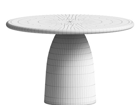 Vinci Round Dining Table Modèle 3D