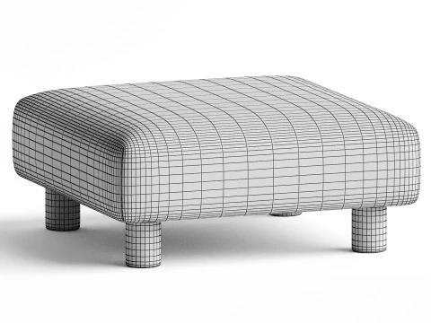 Dase Ottoman 3D Model