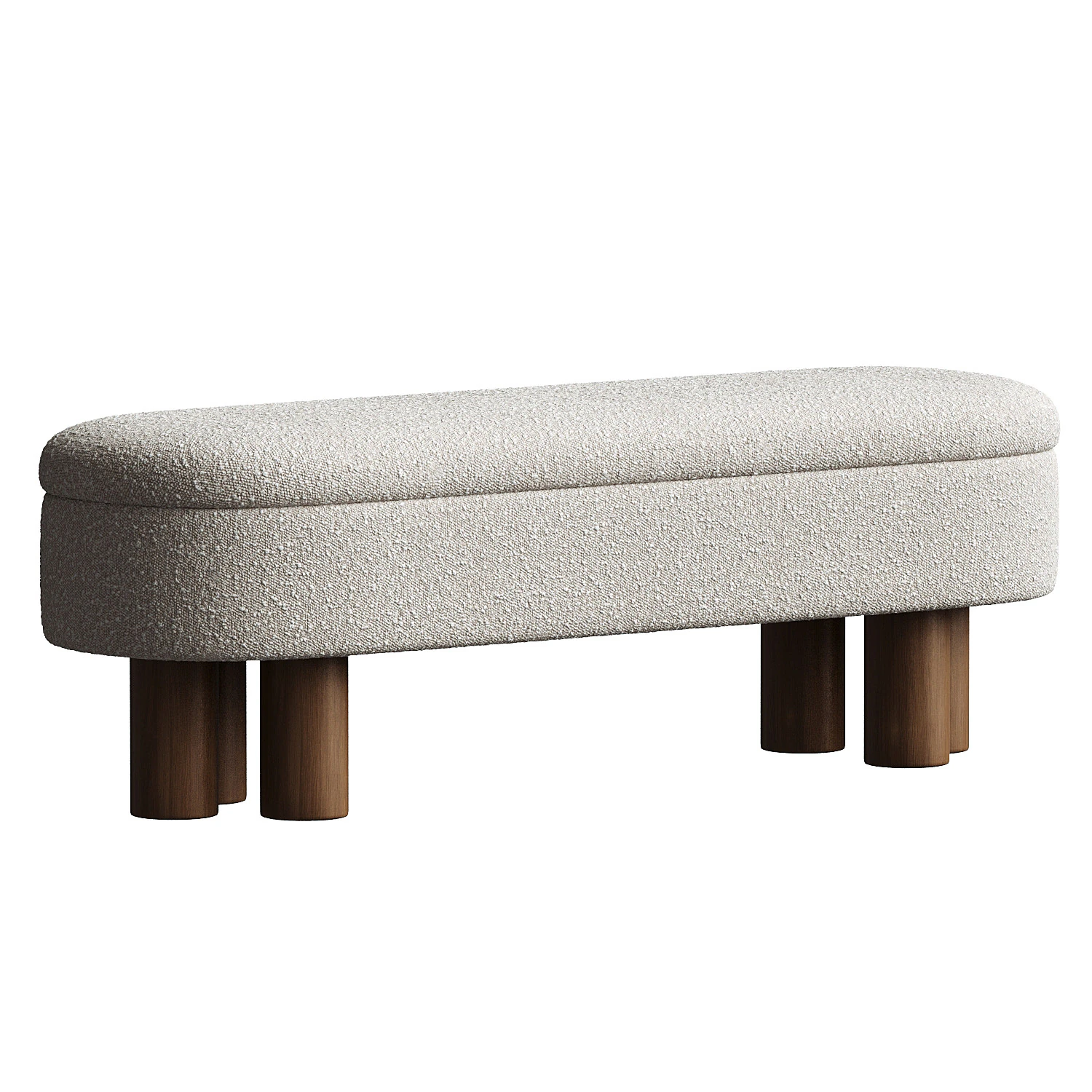Joddie Flip Top Storage Bench 3D Model .c4d .max .obj .3ds .fbx .stl .blend