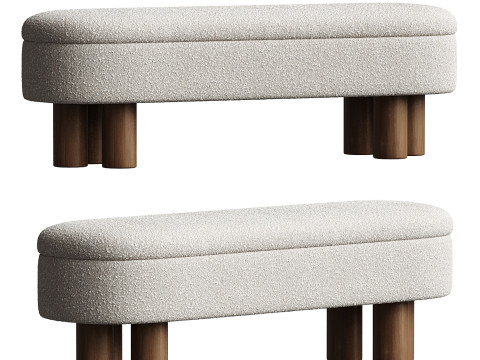 Joddie Flip Top Storage Bench 3D 모델