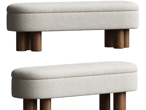 Joddie Flip Top Storage Bench 3D Model