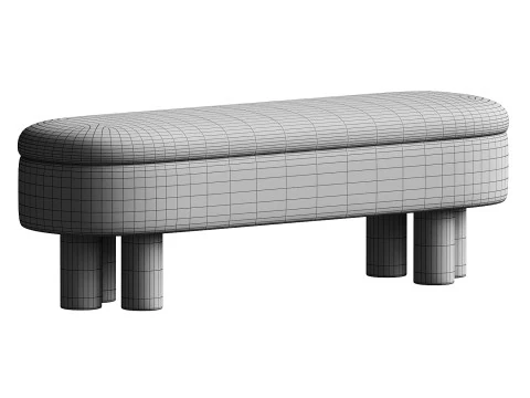 Joddie Flip Top Storage Bench 3D Model