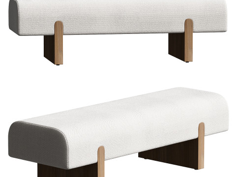 Socca Bench Curious Linen 3Dモデル