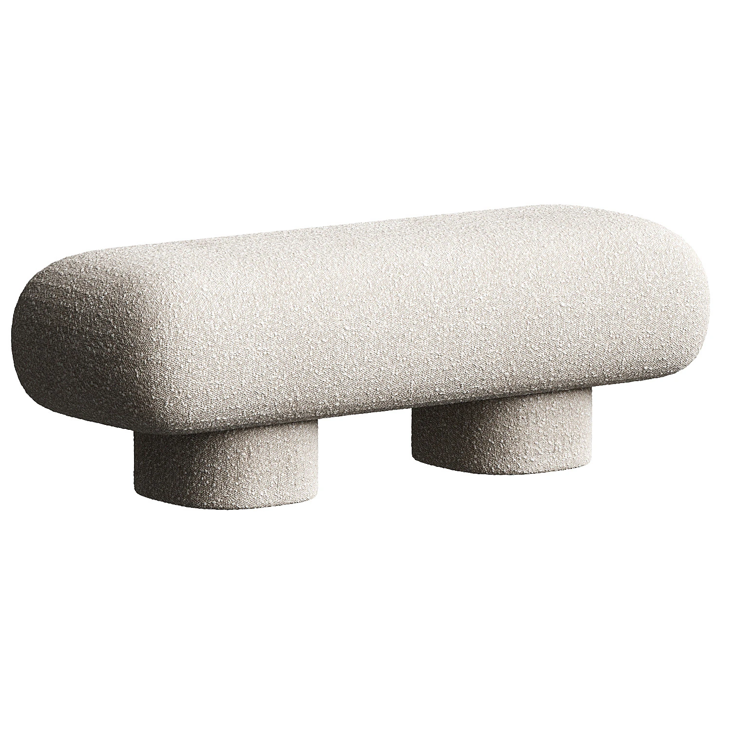 Big Foot Bench 3D Model .c4d .max .obj .3ds .fbx .stl .blend 