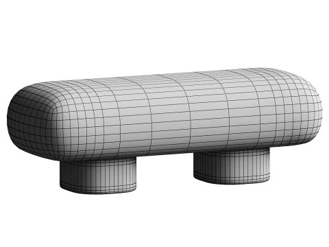 Big Foot Bench 3D Model