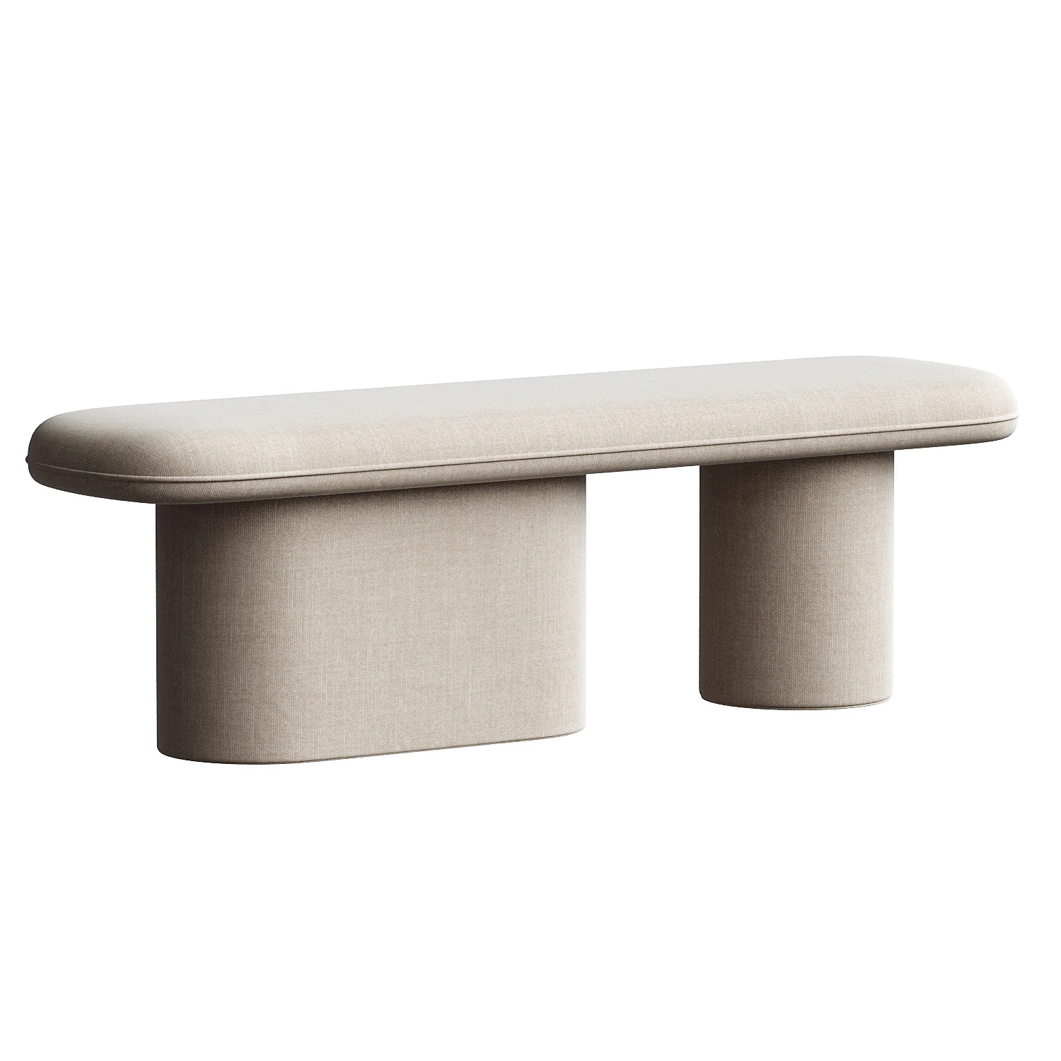 Rull Bench 3D Model .c4d .max .obj .3ds .fbx .stl .blend 