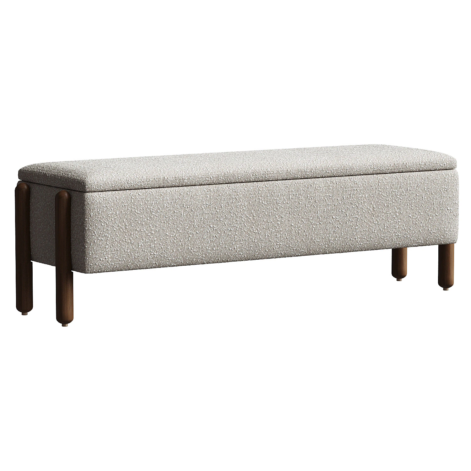 WestElm Ditmars Trunk 3D Model .c4d .max .obj .3ds .fbx .stl .blend