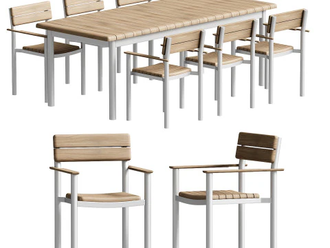 Розсувний обідній стілець Fritz Hansen Pelagus 3D Модель