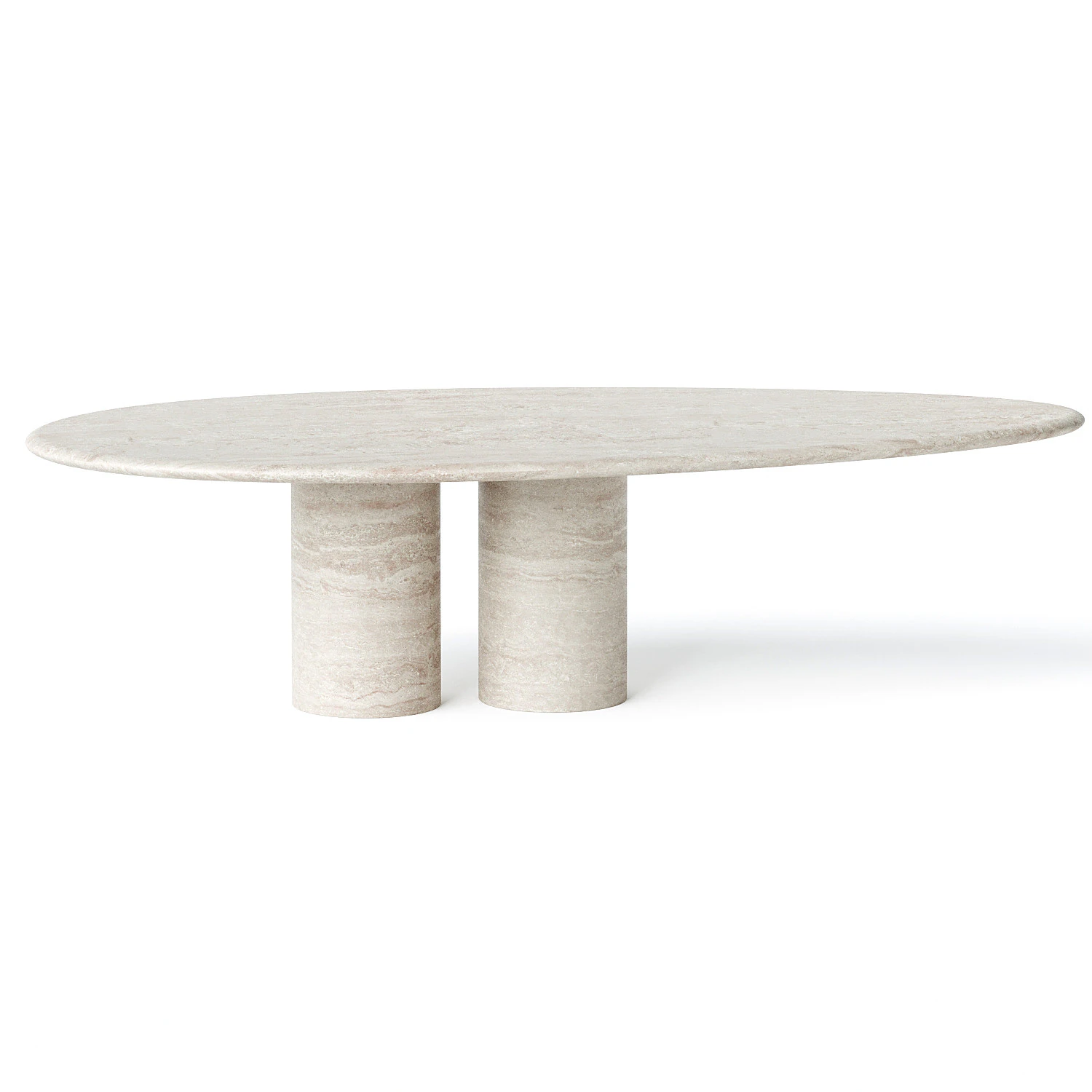 IPPICO 05 TRAVERTINE TABLE 3D Model .c4d .max .obj .3ds .fbx .stl .blend 