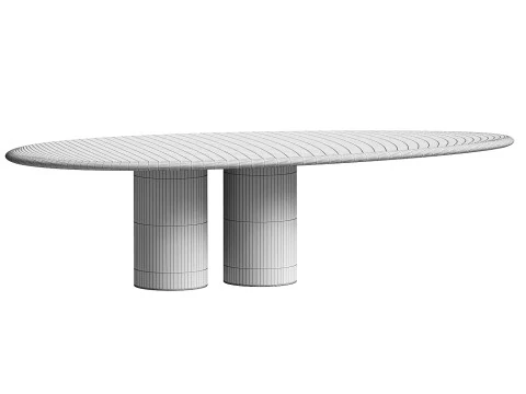 IPPICO 05 TRAVERTINE TABLE 3D Model