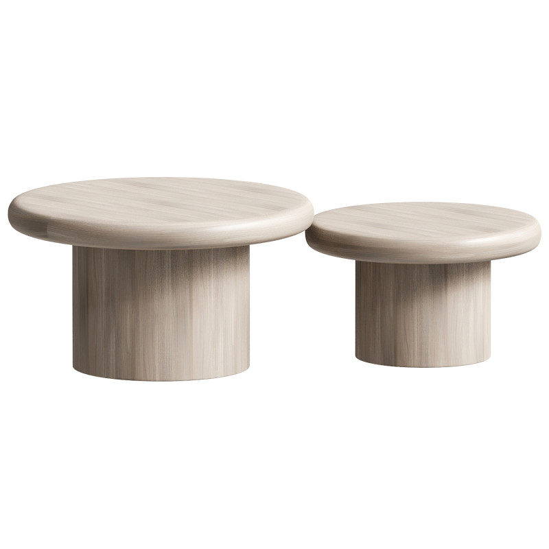 SPROUT WHITEWASH NESTING COFFEE TABLES 3D मॉडल .c4d .max .obj .3ds .fbx .stl .blend