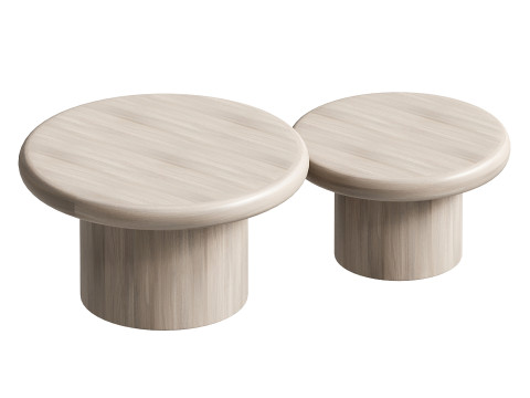 SPROUT WHITEWASH NESTING COFFEE TABLES 3D मॉडल