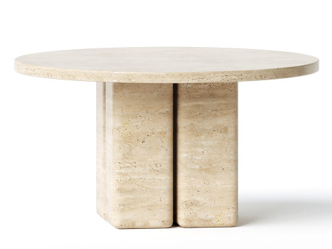 IMAGINE ROUND TABLE BRECCIA SARDA 3D Model