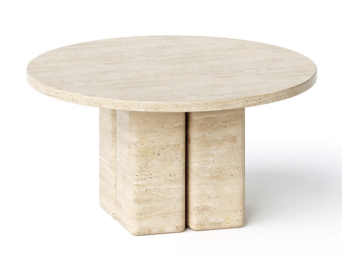 IMAGINE ROUND TABLE BRECCIA SARDA 3D Modell