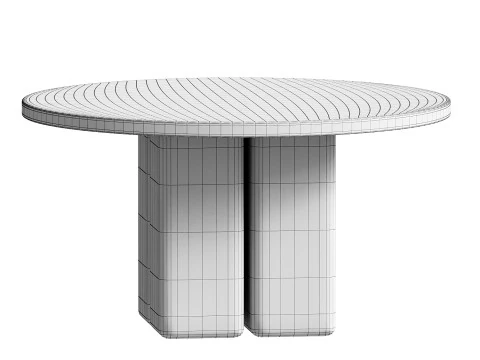 IMAGINE ROUND TABLE BRECCIA SARDA 3D Model