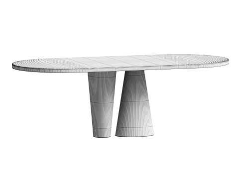 CITE OVAL TABLE BY GIORGIO BONAGURO 3D Model