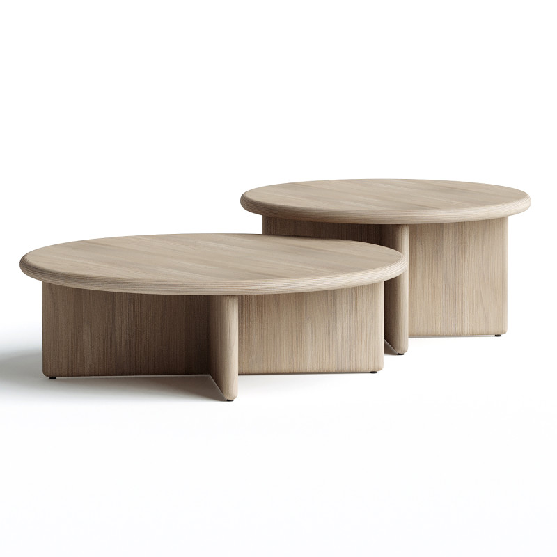 Austin Nesting Coffee Tables 3D Model .c4d .max .obj .3ds .fbx .stl .blend 