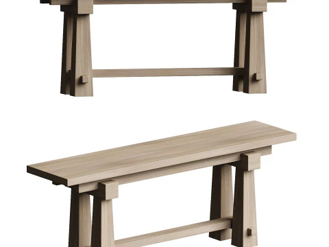 Josie Console Table 3D Model