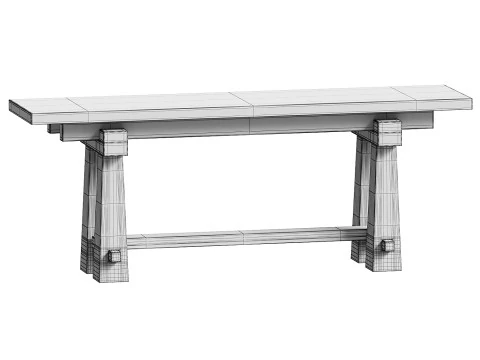 Josie Console Table 3D Model