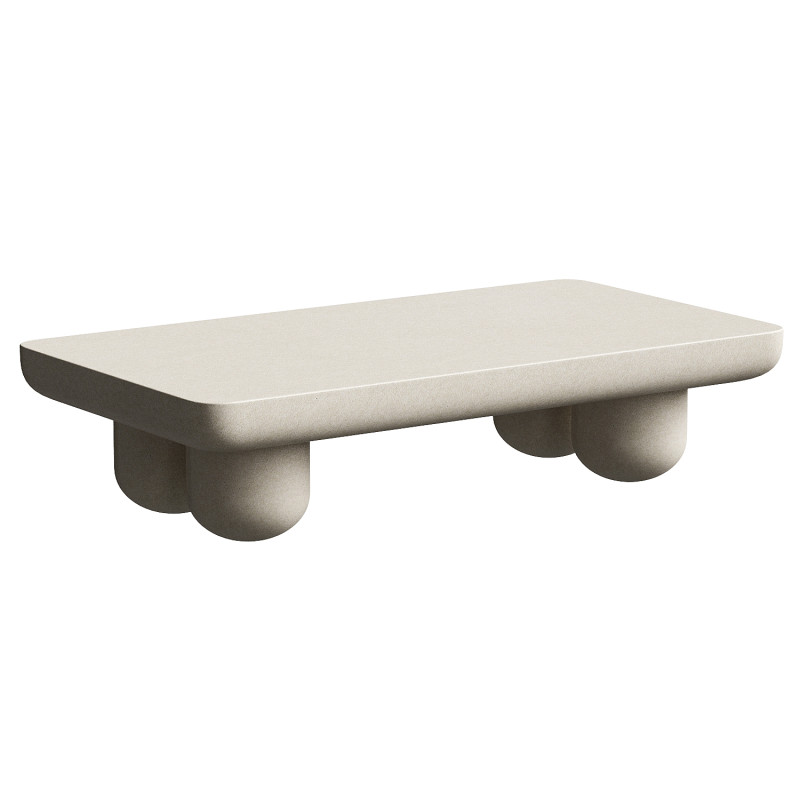 Clouded Rectangle Coffee Table 3D Model .c4d .max .obj .3ds .fbx .stl .blend 