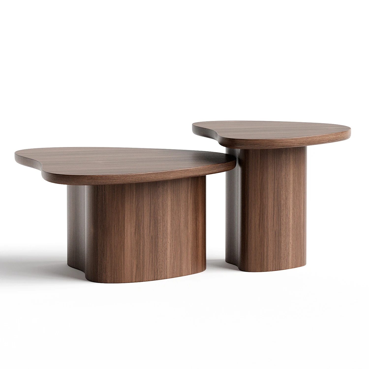 Torino Nesting Coffee Table 3D Model .c4d .max .obj .3ds .fbx .stl .blend 