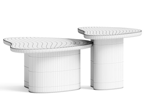 Torino Nesting Coffee Table 3D 模型