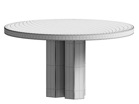 Scarpa Dining Table 14 Model 3D