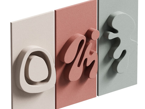 HAY SET OF 3 Model 3D