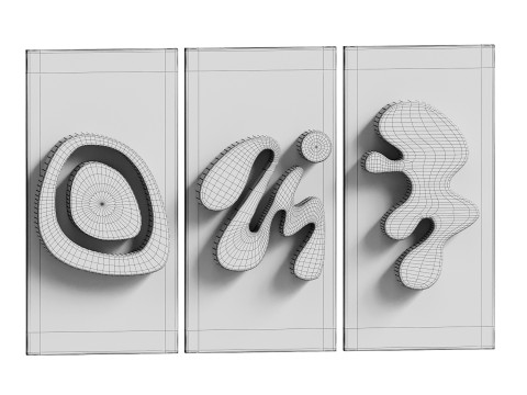 HAY SET OF 3 Model 3D
