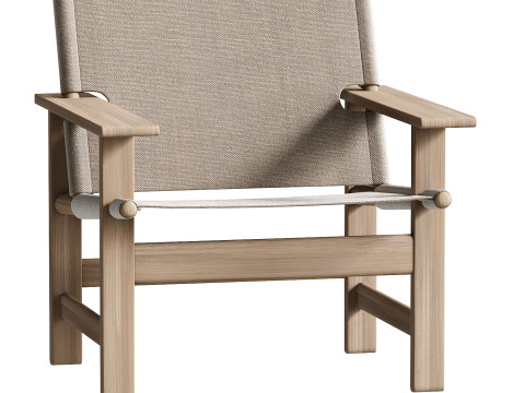 Fredericia The Canvas Chair Modello 3D