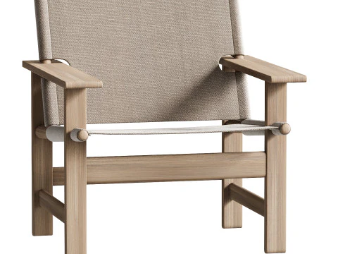 Fredericia The Canvas Chair 3D Model