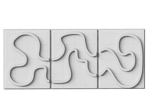 Lucile Salamone TRYPTIQUE SET OF 3 3D Model