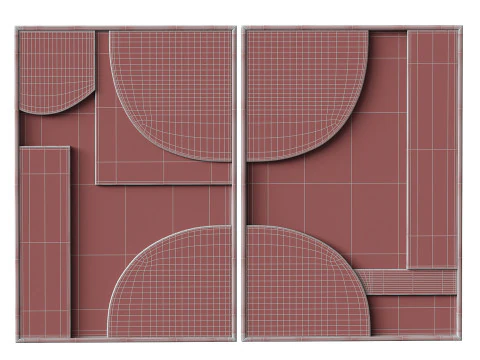 3D Art Template 11 Duo Studio LDE 3D Model