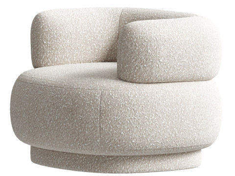 Silla Carlos Crema Turrel Modelo 3D