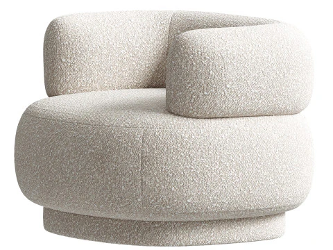 Silla Carlos Crema Turrel Modelo 3D