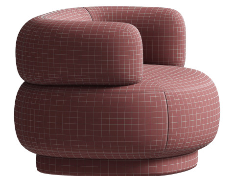 Silla Carlos Crema Turrel Modelo 3D