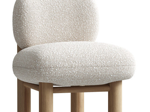 Kubbe Chair Vanilla 3D 模型
