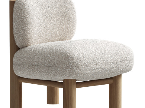 Kubbe Chair Vanilla 3D Model