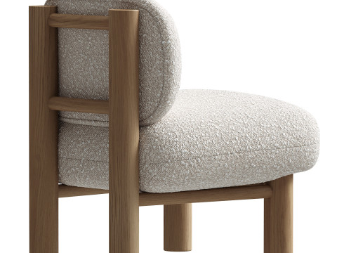 Kubbe Chair Vanilla 3D Model