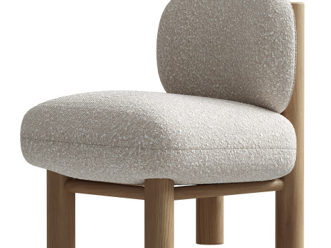 Kubbe Chair Vanilla 3D Model