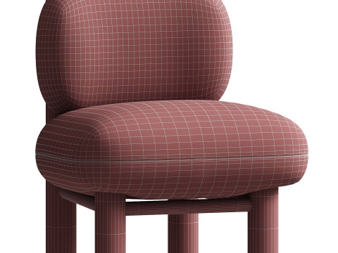 Kubbe Chair Vanilla 3D Model