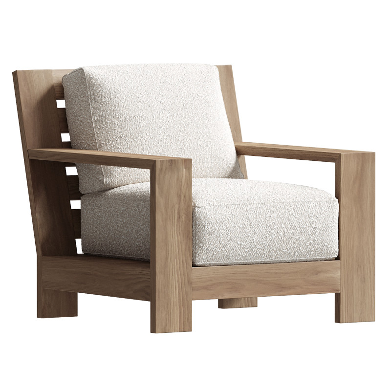 Coastal Living Montclair Outdoor Lounge Chair 3D Model .c4d .max .obj .3ds .fbx .stl .blend 