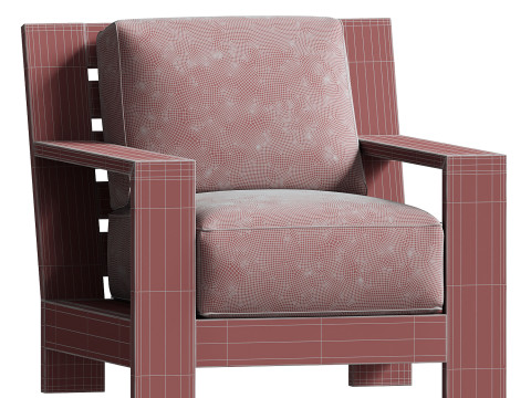 Coastal Living Montclair Outdoor Lounge Chair 3D Model