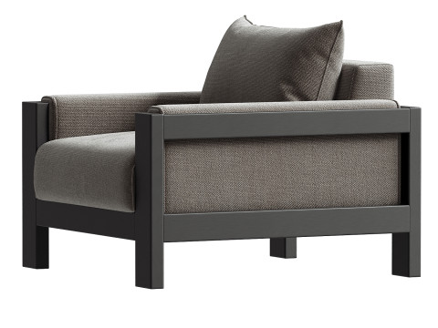 Sullivan Outdoor Aluminum Lounge Chair 3D Model