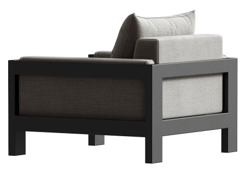 Sullivan Outdoor Aluminum Lounge Chair 3D Model