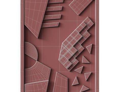 BORING MEMPHIS 3 DeinterieurCharmeur 3D Model