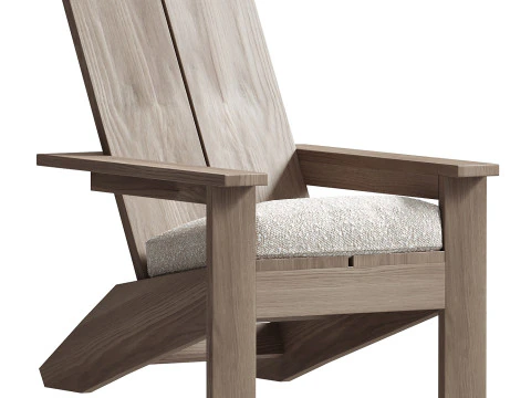 Kursi Adirondack Luar Ruangan Montclair Hidup Pesisir Model 3D
