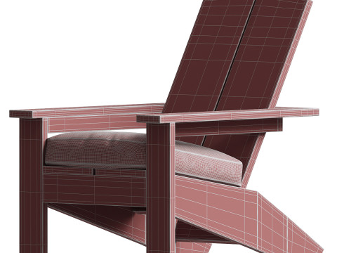 Coastal Living Montclair Outdoor Adirondack Chair Modelo 3D